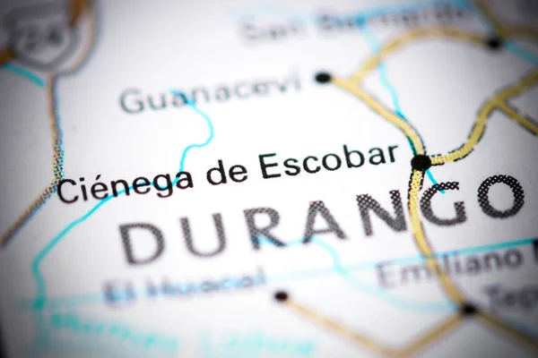 Cienega Escobar México Sobre Mapa — Fotografia de Stock