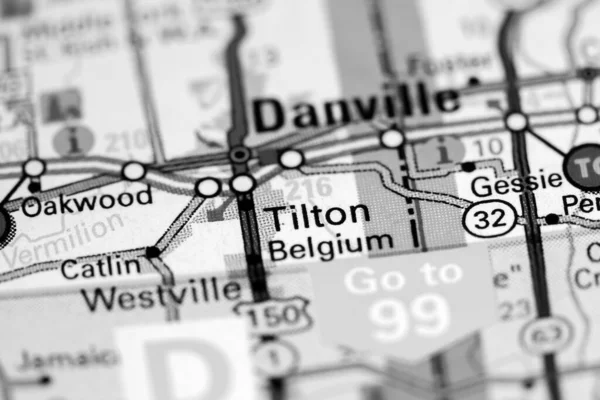 Tilton Illinois Usa Een Kaart — Stockfoto