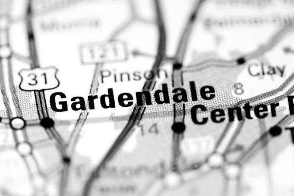 Gardendale Alabama Eua Sobre Mapa — Fotografia de Stock