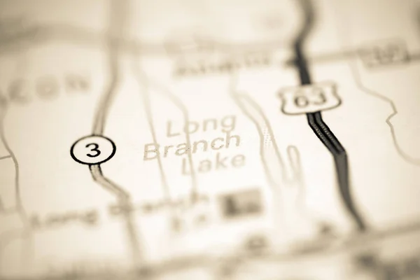 ロングブランチ湖 ミズーリ州 地理地図上のアメリカ — ストック写真