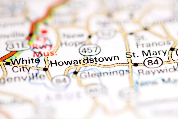 Howardstown Ohio Eeuu Mapa Geográfico — Foto de Stock