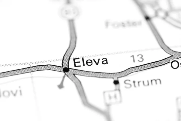 Eleva Wisconsin Usa Auf Einer Karte — Stockfoto