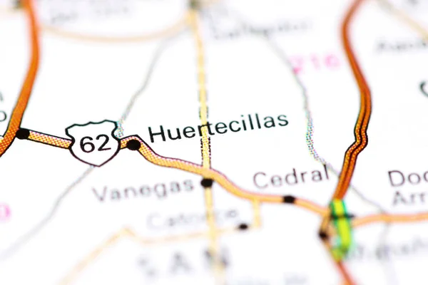 Huertecillas México Mapa — Foto de Stock