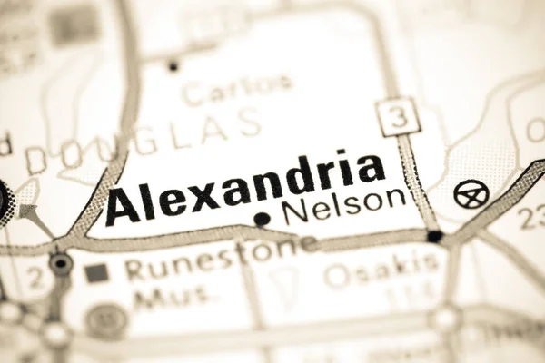 Alexandrië Minnesota Usa Een Kaart — Stockfoto