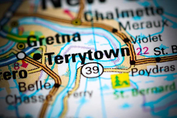 Terrytown Louisiana Usa Mapě — Stock fotografie
