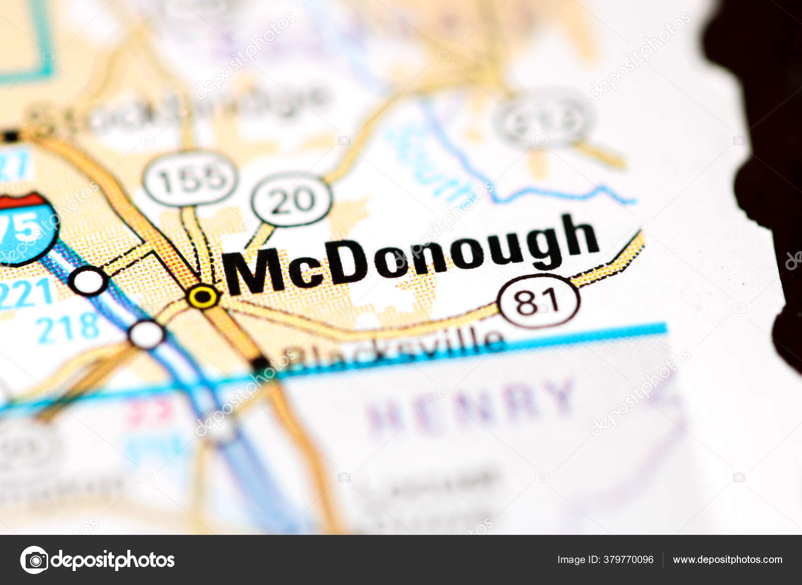 Mcdonough Usa Map Stock Photo by ©aliceinwonderland2020 379770096