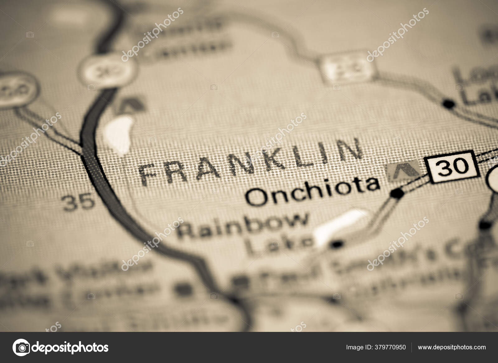 Franklin New York Usa Map Stock Photo by ©aliceinwonderland2020 379770950