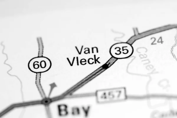 Van Vleck Louisiana Usa Map — Stock Photo, Image
