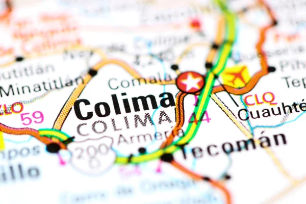 Colima México Mapa — Foto de Stock
