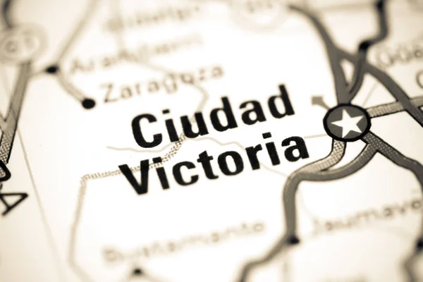Ciudad Victoria México Mapa — Foto de Stock
