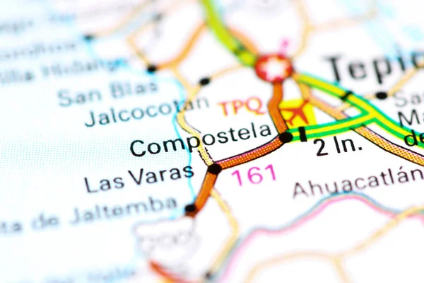 Compostela México Mapa —  Fotos de Stock