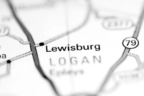 Lewisburg Kentucky Usa Een Aardrijkskundekaart — Stockfoto