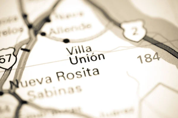 Villa Union México Sobre Mapa — Fotografia de Stock