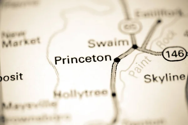 Princeton Alabama Usa Auf Einer Karte — Stockfoto