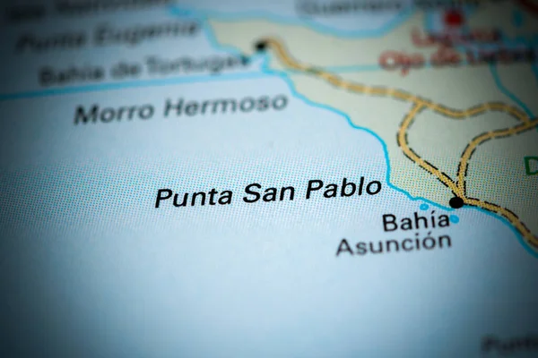 Punta San Pablo. Mexico on a map