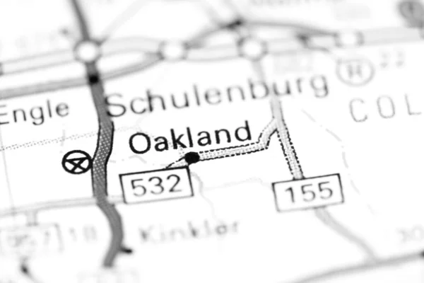 Oakland Texas Eeuu Mapa —  Fotos de Stock