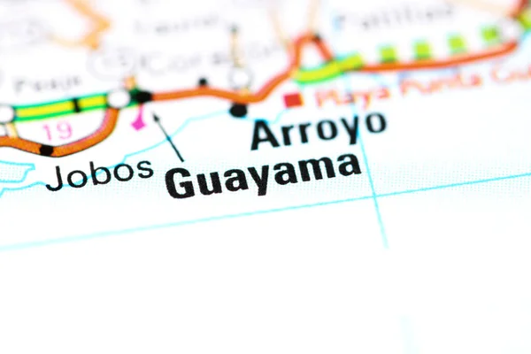 Guayama Puerto Rico Mapa — Foto de Stock