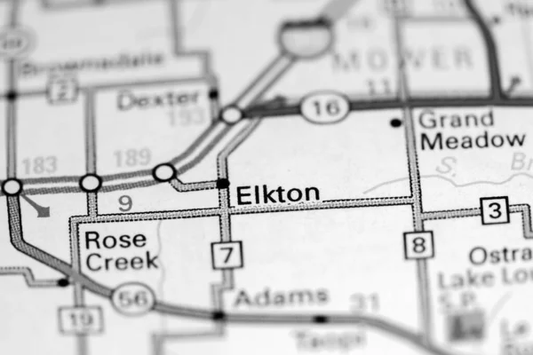 Elkton Iowa Stati Uniti Una Mappa — Foto Stock