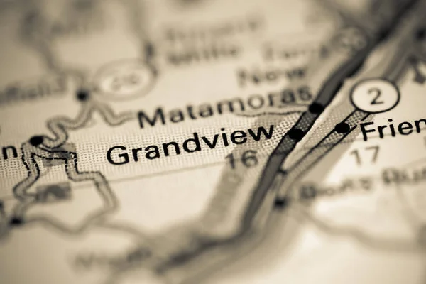 Grandview Ohio Eua Sobre Mapa Geografia — Fotografia de Stock
