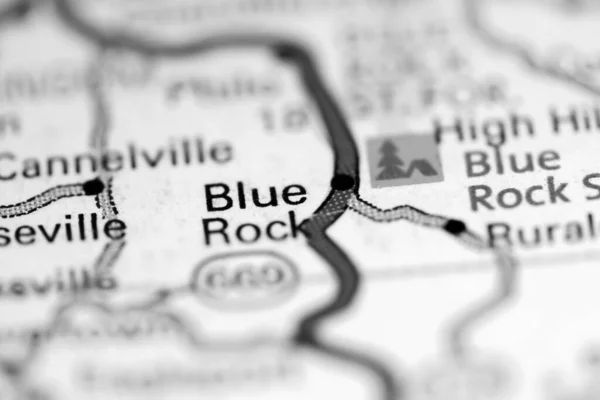 Голубая Скала Огайо Сша Географической Карте — стоковое фото