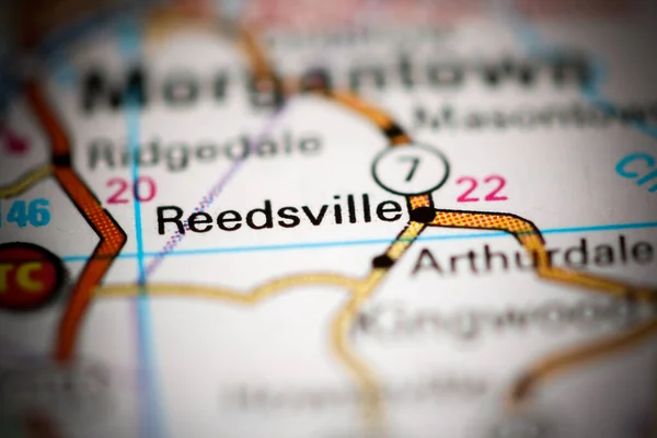 Reedsville Västra Virginia Usa Geografisk Karta — Stockfoto