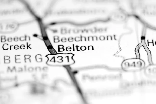 Beltone Kentucky Usa Mapě Geografie — Stock fotografie