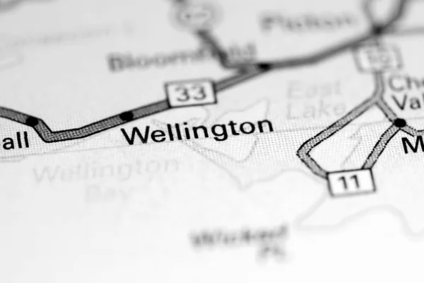 ウェリントン 地図上のカナダ — ストック写真