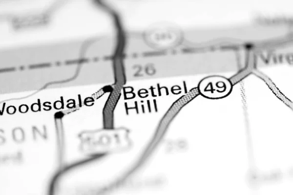 Безель Хилл Северная Каролина Сша Географической Карте — стоковое фото