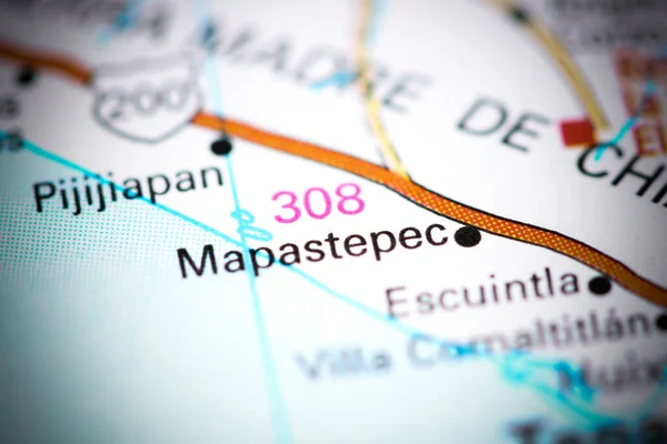 Mapastepec. Mexico on a map