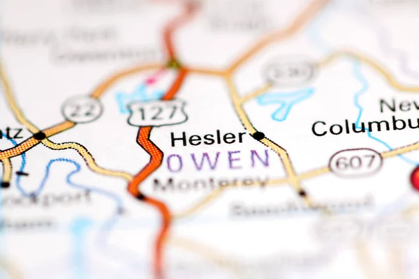 Hesler Kentucky Usa Geography Map — Stock Photo, Image