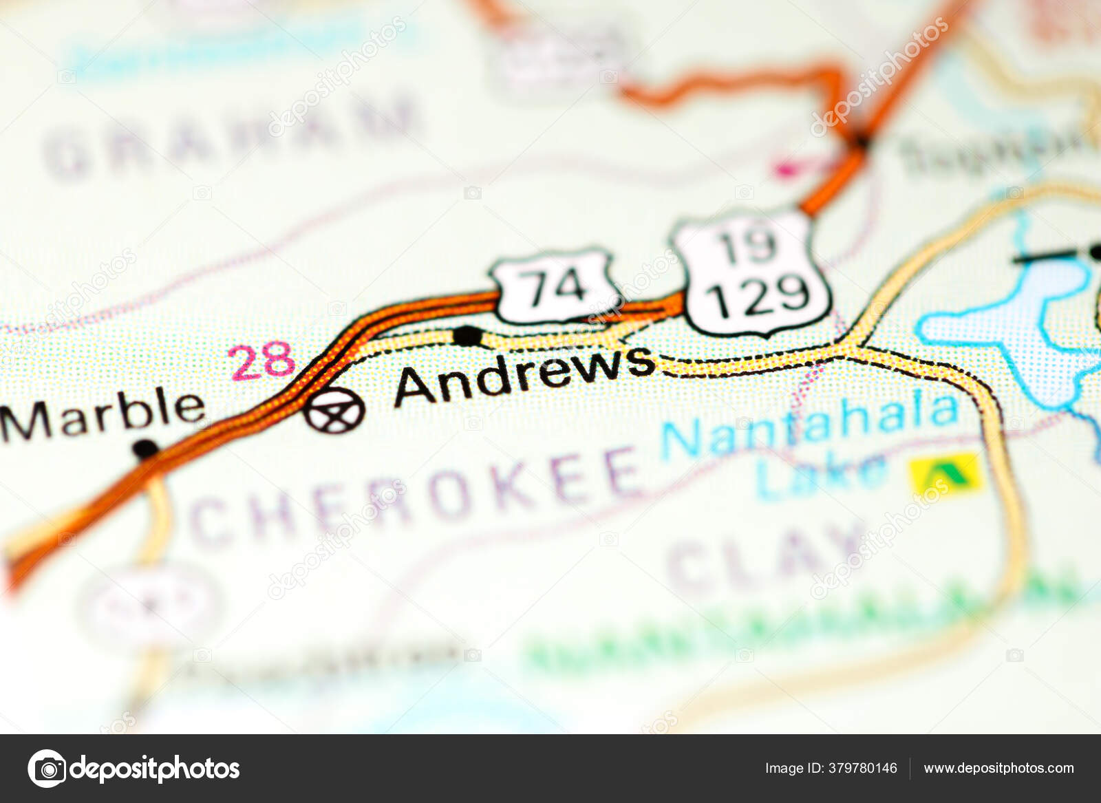 Andrews North Carolina Usa Map — Stock Photo © aliceinwonderland2020 379780146
