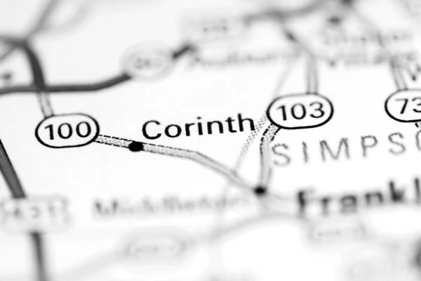 コリンス ケンタッキー州 地理地図上のアメリカ — ストック写真