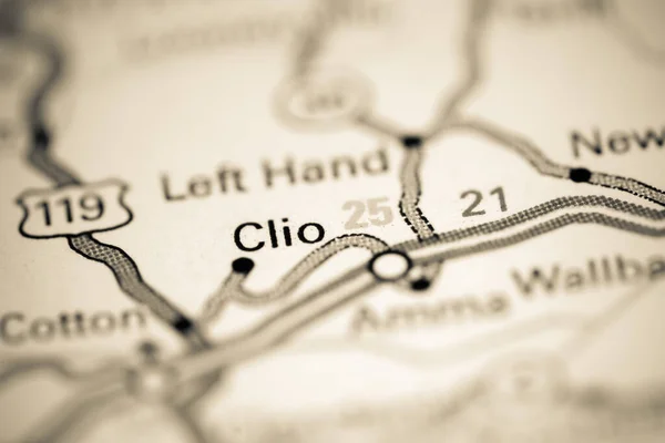 クリオ ウェストバージニア州 地理地図上のアメリカ — ストック写真