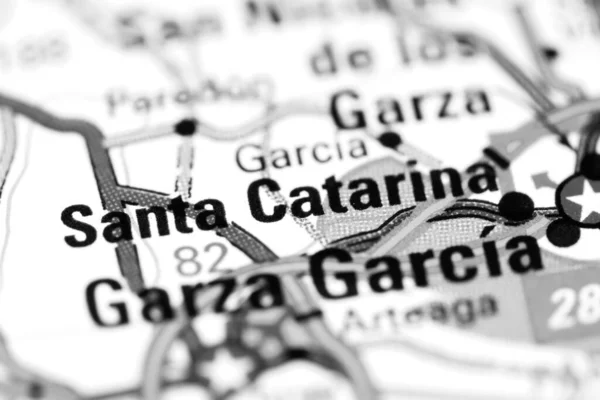 Santa Catarina México Sobre Mapa — Fotografia de Stock