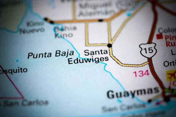 Santa Eduwiges México Mapa — Foto de Stock