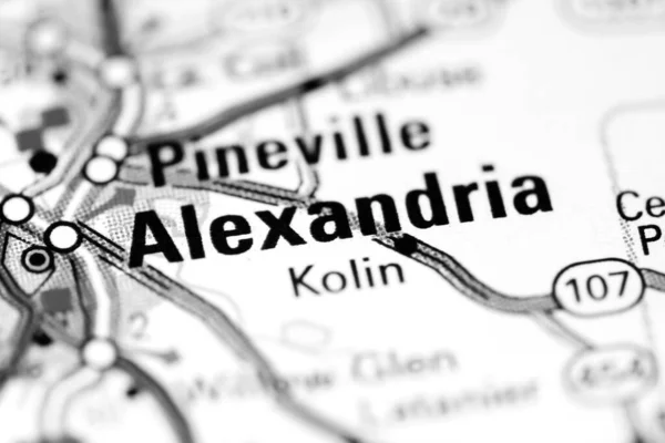 Alexandria Louisiana Usa Map — Stock Photo, Image