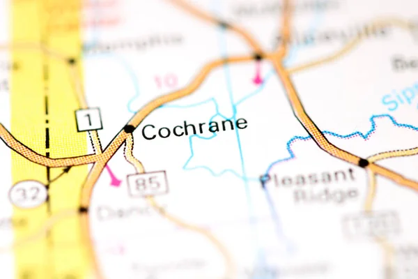 Cochrane Alabama Abd Haritada — Stok fotoğraf