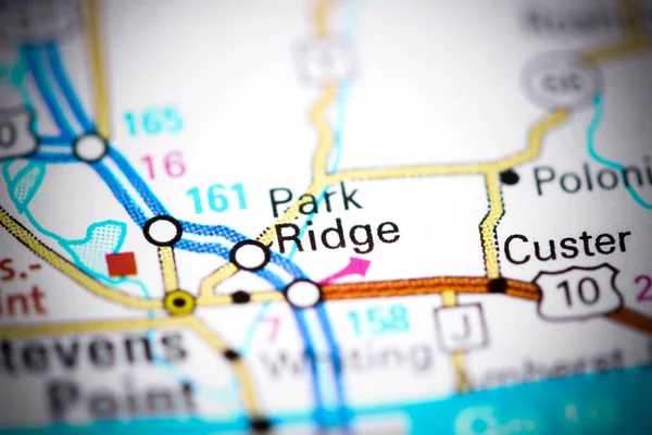 Park Ridge. Wisconsin. USA on a map