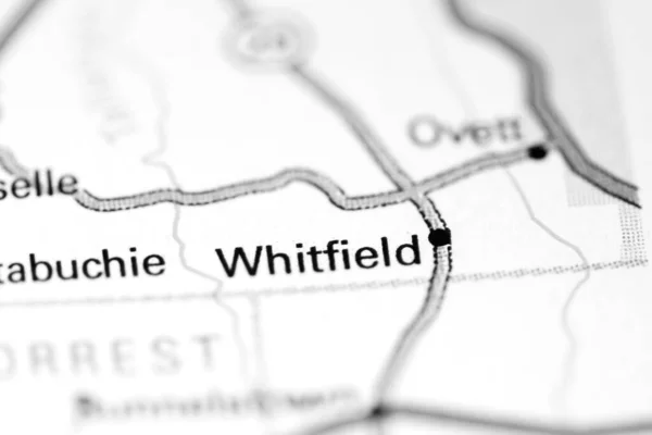 Whitfield Mississippi Stati Uniti Una Mappa — Foto Stock