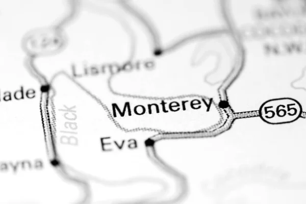 Монтерей Луїзіана Сша Карті — стокове фото