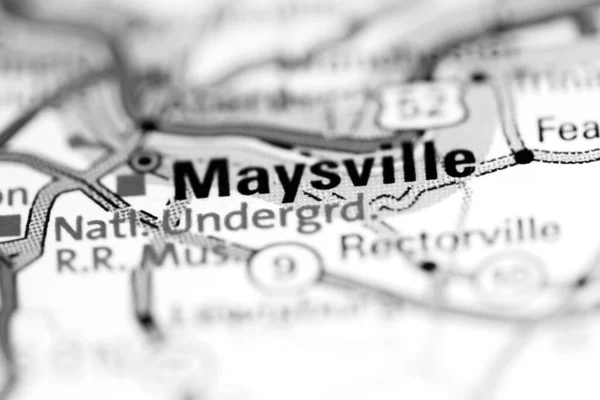 Maysville Kentucky Eua Sobre Mapa Geografia — Fotografia de Stock
