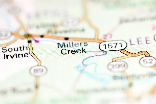 ミラー クリークだ ケンタッキー州 地理地図上のアメリカ — ストック写真
