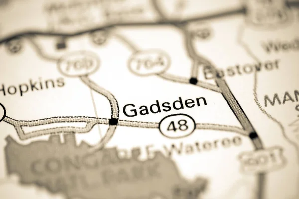Γκάντσντεν Αυγούστα Ηπα Ένα Χάρτη — Φωτογραφία Αρχείου