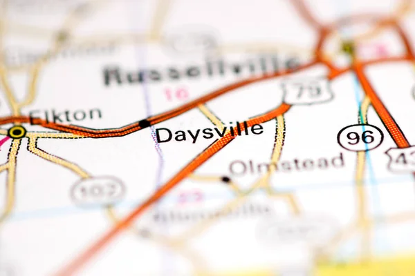 Daysville Kentucky Eeuu Mapa Geográfico — Foto de Stock