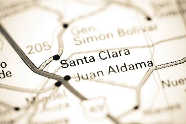 Santa Clara. Mexico on a map