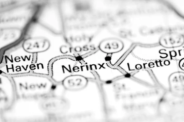 Det Nerinx Ohio Här Usa Geografisk Karta — Stockfoto