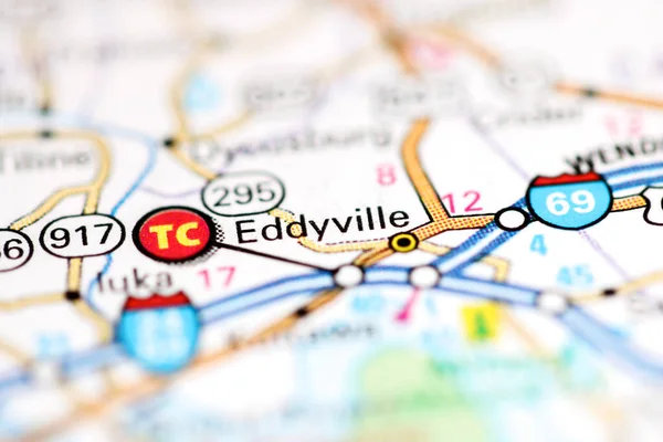 Eddyville Kentucky Usa Geography Map — Stock Photo, Image