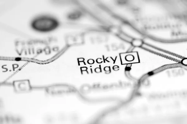 Rocky Ridge Misuri Eeuu Mapa Geográfico —  Fotos de Stock