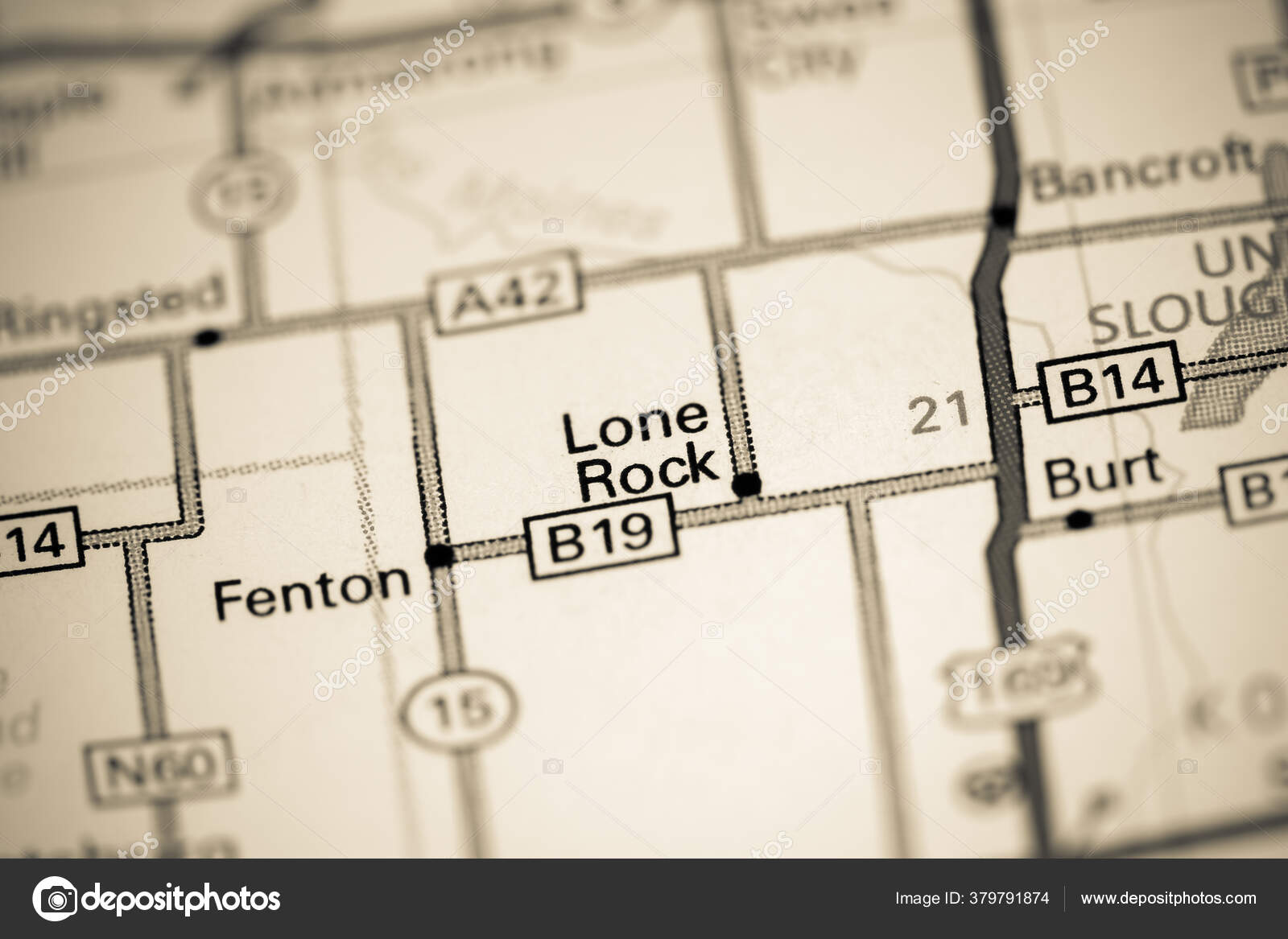Lone Rock Iowa Usa Map Stock Photo by ©aliceinwonderland2020 379791874