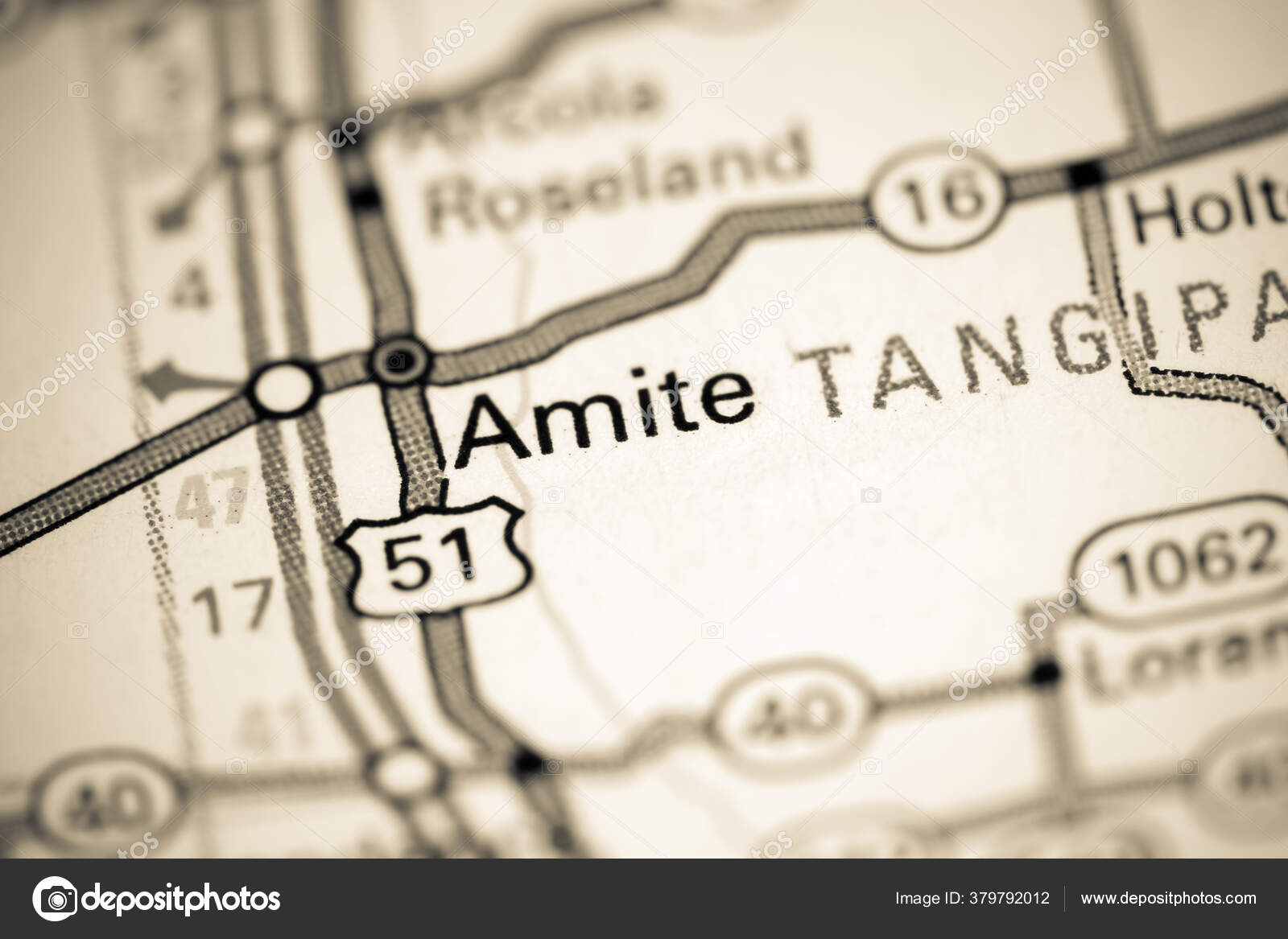 Amite Louisiana Usa Map Stock Photo by ©aliceinwonderland2020 379792012